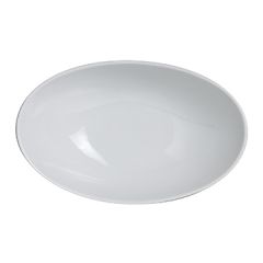 Steelite 6900E588 Varick Bistro Porcelain 30oz Oval Bowl, White