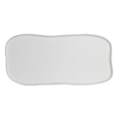 Steelite 7008DD031 Marisol White 27" x 13" Melamine Platter