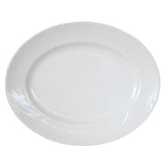 Steelite 9032C998 Spyro 8" Oval Platter, White