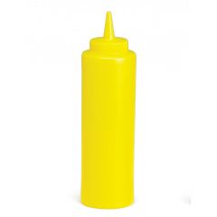 Tablecraft 112M 12 oz Yellow Mustard Squeeze Dispenser