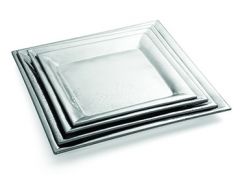 Tablecraft R1616 Remington 16" Stainless Steel Square Tray
