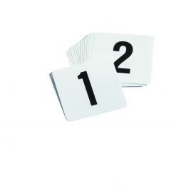 Tablecraft TN100 4" Plastic Table Number Cards 1-100