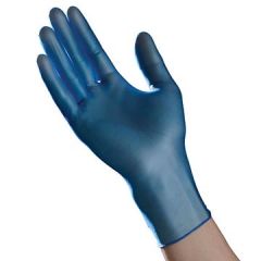 Tradex VMD5201B Ambitex Powder Free Blue Vinyl Gloves - Medium