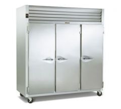 Traulsen G31310 3-Section Solid Door Reach-In Freezer, L-R-R Hinged