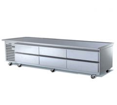Traulsen TE096HR 96" 6-Drawer Remote Refrigerated Equipment Stand