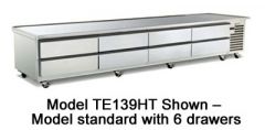 Traulsen TE096HT 96" 6-Drawer Refrigerated Equipment Stand