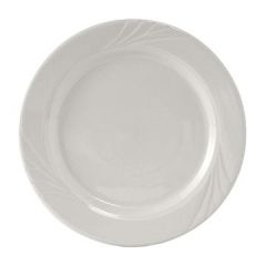 Tuxton YPA-096 Sonoma 9-3/4" White Wide Rim Plate