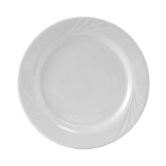 Tuxton YPA-102 Sonoma 10-1/4" White Wide Rim Plate
