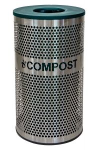 Ex-Cell Kaiser VCC-33 PERF SS Venue Collection 33gal Compost Receptacle