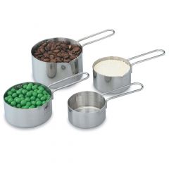 Vollrath 47119 Four-Piece Stainless Steel Measuring Cup Set