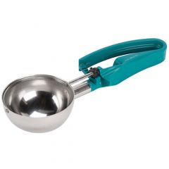 Vollrath 47389 6-Ounce Disher With Teal Squeeze Handle