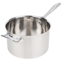 Vollrath 47743, Intrigue Stainless Steel Sauce Pan With Helper Handle, 7qt