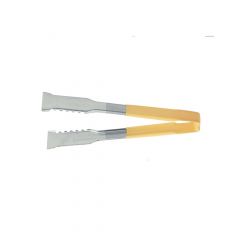 Vollrath 4790950 One-Piece Flat Kool-Touch Tongs, 9-1/2", Yellow Handl