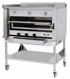 Vulcan VST3B Heavy Duty 36" Chophouse Broiler with Griddle Top and Stand
