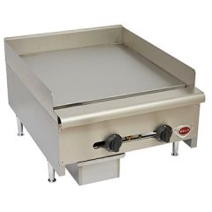 Wells HDTG-2430G 24" Heavy Duty Gas Countertop Griddle