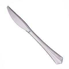 WNA 630155 Reflections 7" Silver Plastic Knives