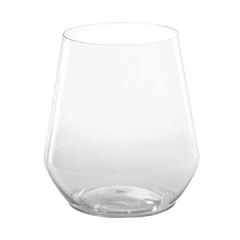 WNA RESSGL12 Reserv 12 oz Clear Plastic Stemless Wine Glass
