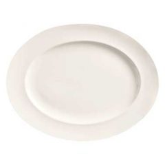 World Tableware BW-1120 Basics Bright White 11-1/8" x 8-3/4" Platter