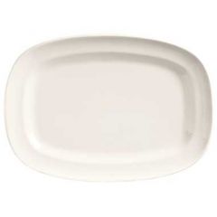 World Tableware BW-1123 Basics Bright White 10-1/2" x 7-1/2" Platter