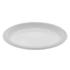 Pactiv YMI9 Meadoware 9" Round Plastic Plate, White