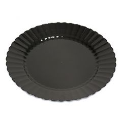 EMI Yoshi EMI-REP10B Resposables 10-1/4" Black Plastic Round Plate