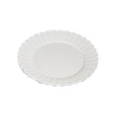 EMI Yoshi EMI-REP7W Resposables Round Plate, Plastic, 7-1/2", White