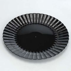 EMI Yoshi EMI-REP9B Resposable 9" Black Plastic Plates