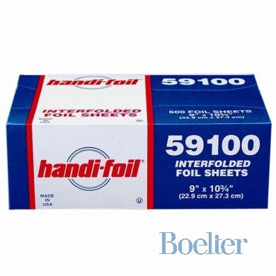 Handi-Foil 21210 12 x 10-3/4 Pop-Up Interfolded Foil Sheets